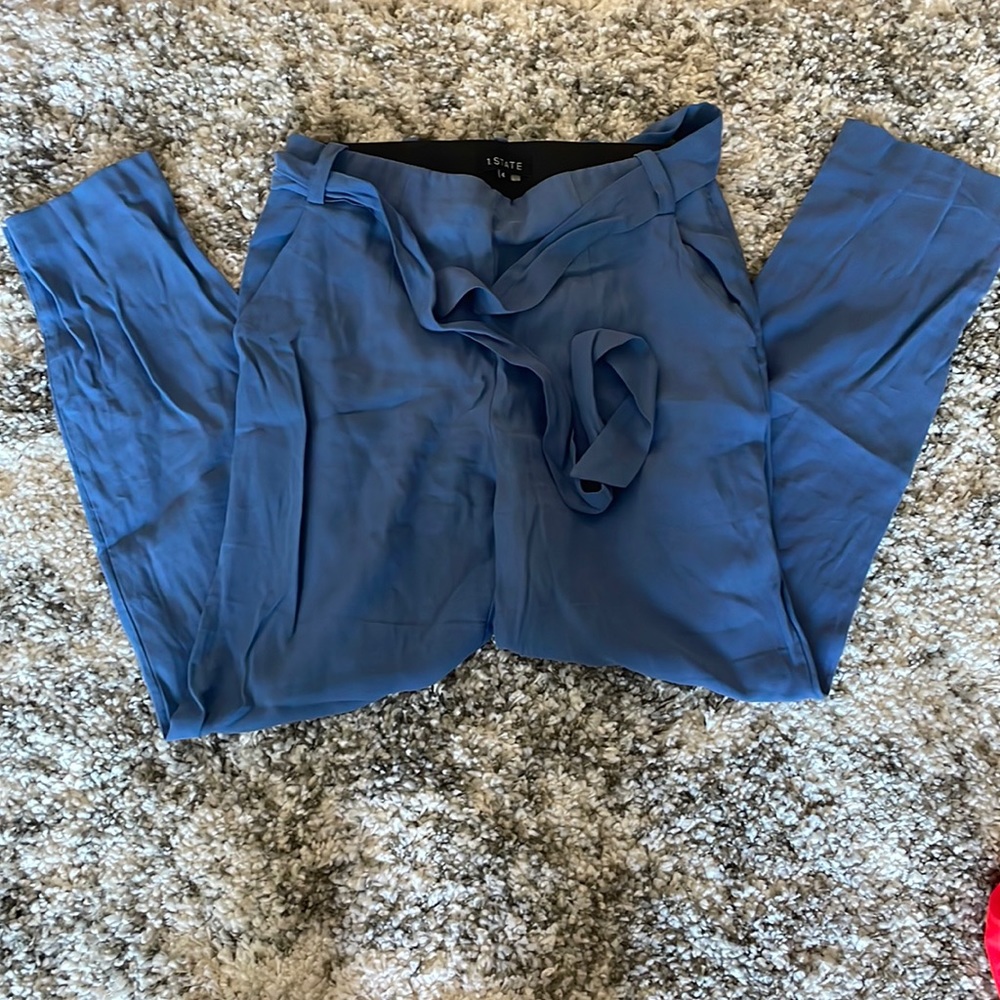 1. State blue work pant straight leg